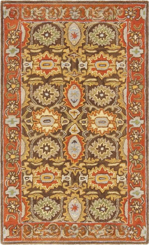 Hand Tufted Brown Multi 01 Persian Rug Nuha Rugs