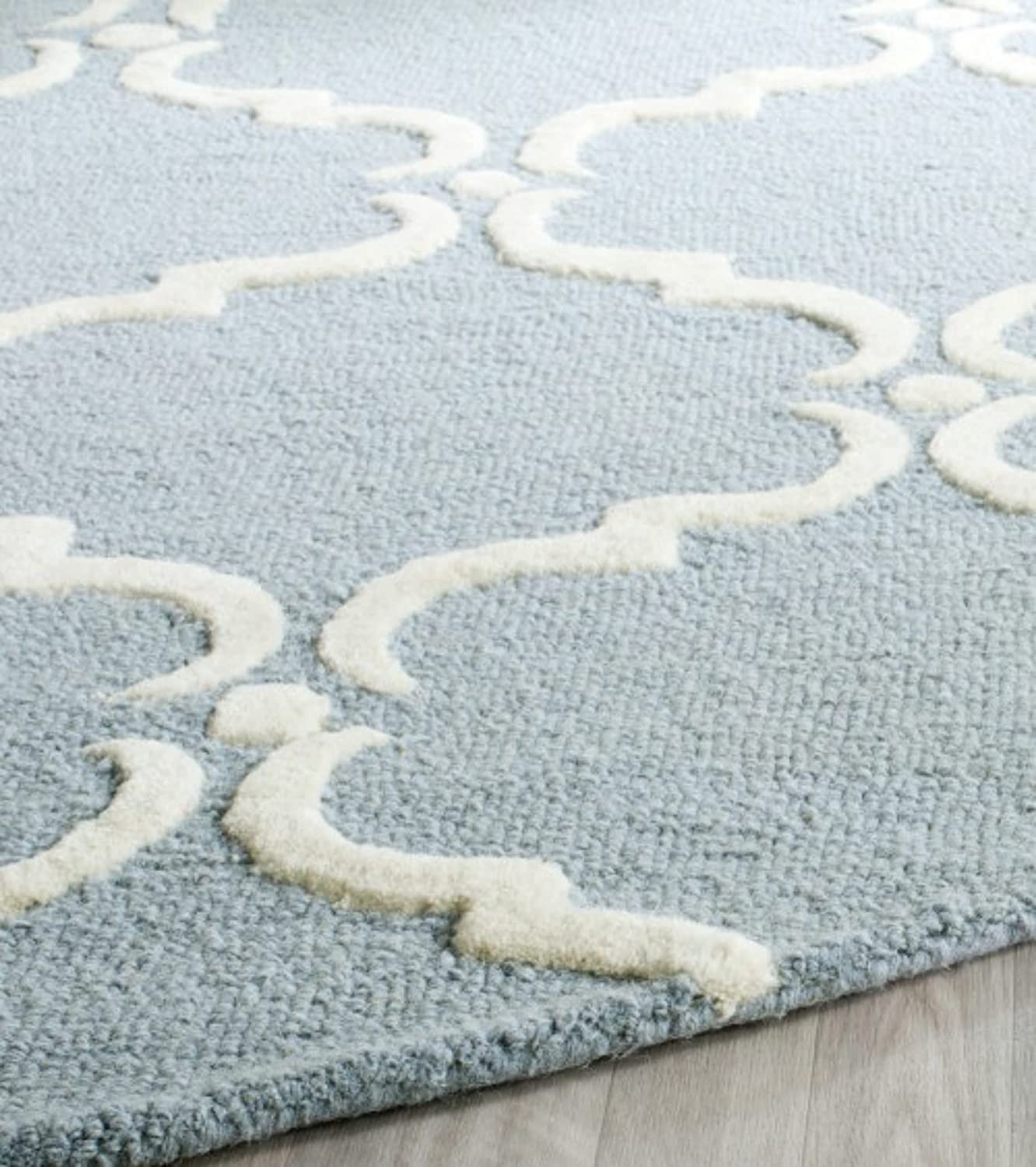 Blue Round Rug Nuha Rugs