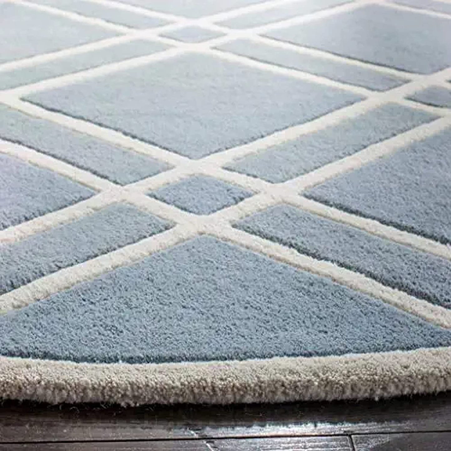 Blue Round Rug Nuha Rugs