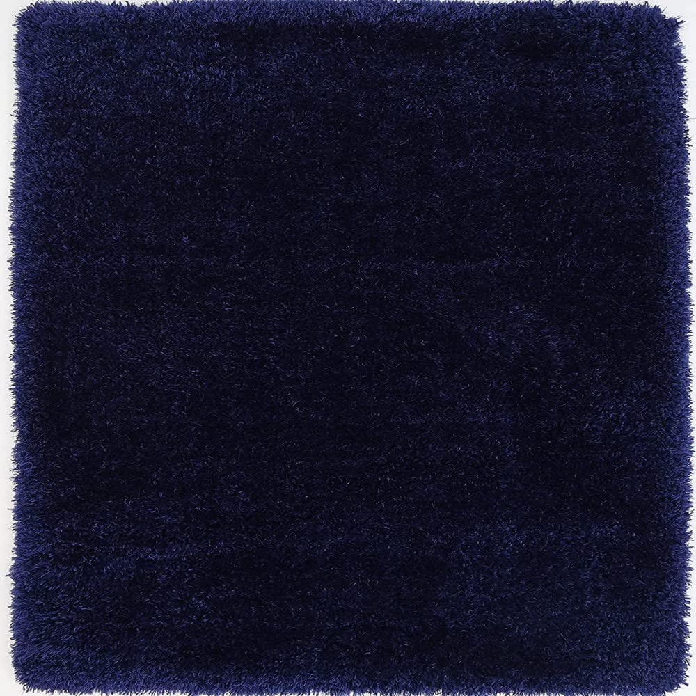 Handcrafted Super Soft Microfiber Shaggy Blue Carpet Nuha Rugs