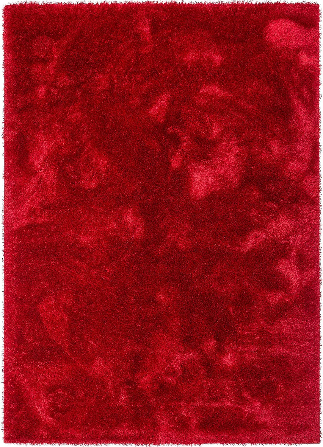 Handcrafted Super Soft Microfiber Shaggy Red Carpet Nuha Rugs
