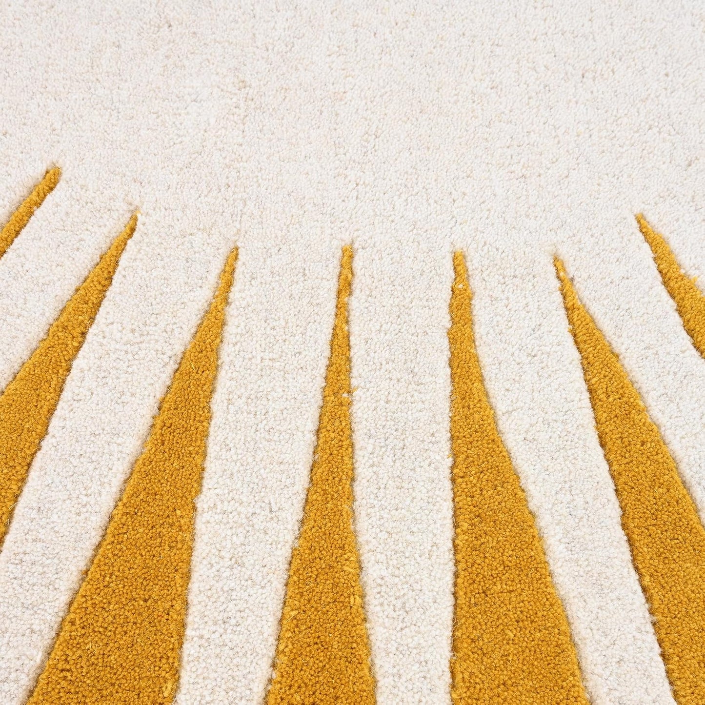 Yellow Round Rug Nuha Rugs