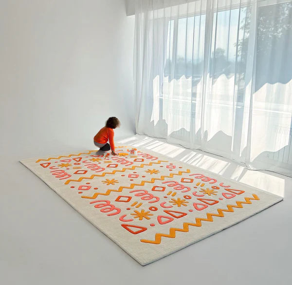 Scribble Modern Area Rug Nuha Rugs