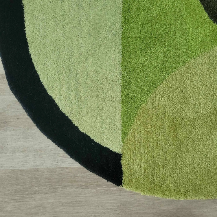 Green Eye Round Rug Nuha Rugs