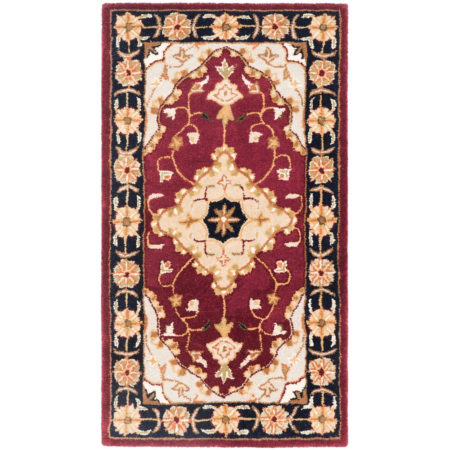 Hand Tufted Red Multi 01 Persian Rug Nuha Rugs