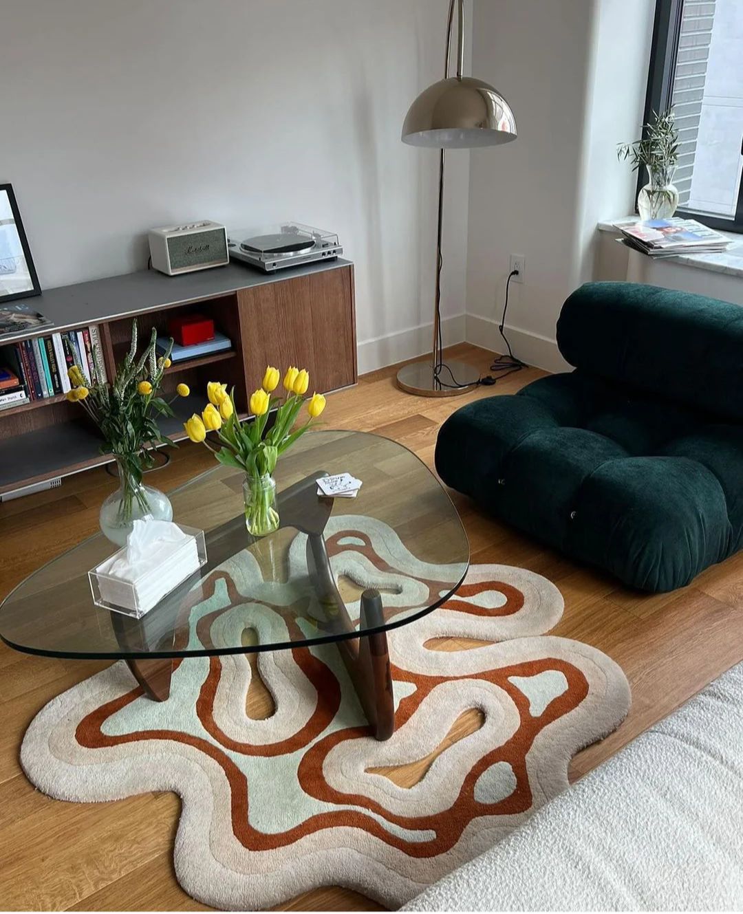 Amoeba Multicolour Irregular Rug Nuha Rugs