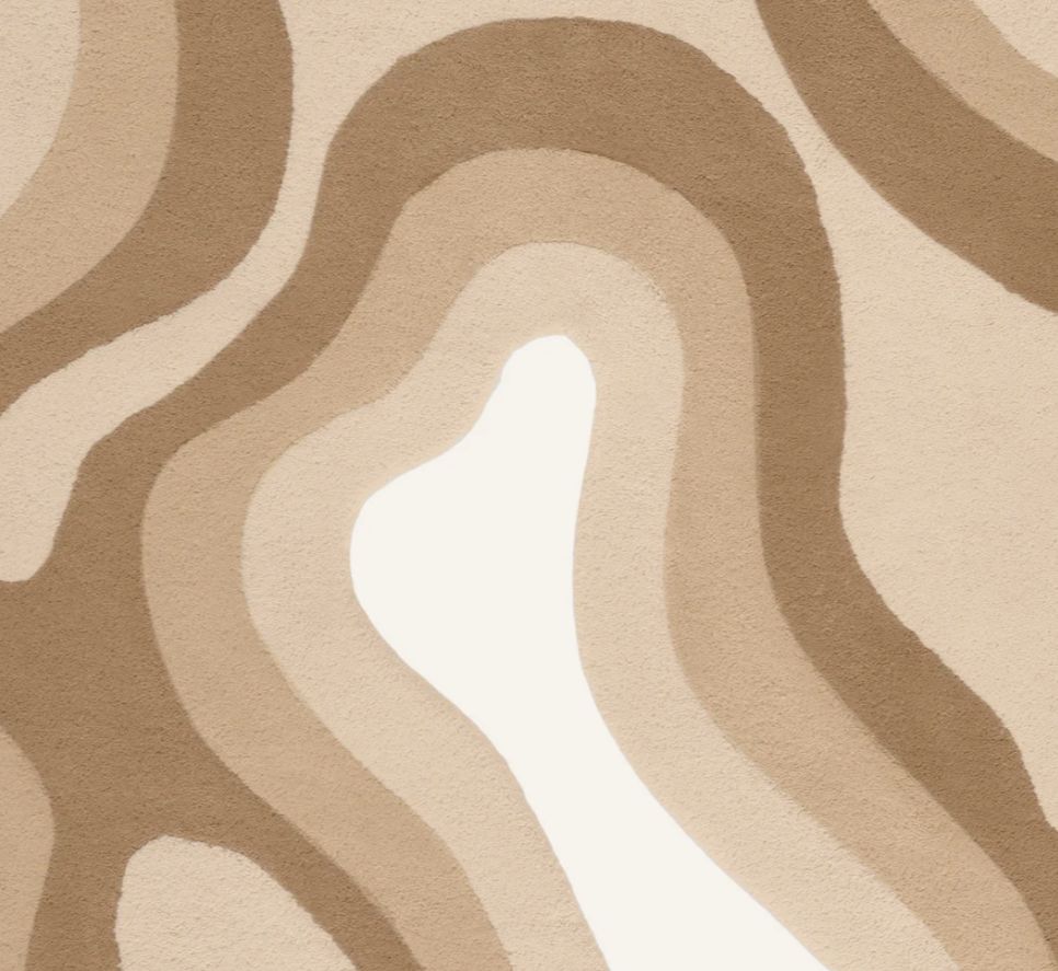 Amoeba Abstract Wavy Area Rug – Modern Organic Design for Stylish Interiors Nuha Rugs