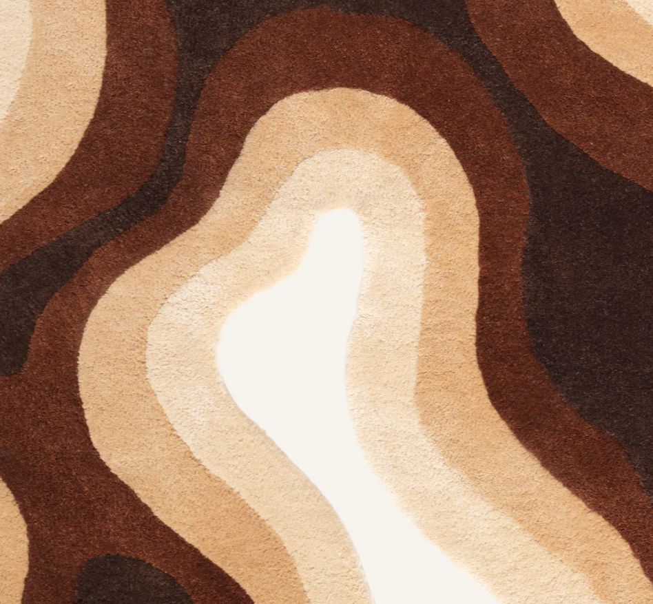 Organic Wavy Abstract Rug Nuha Rugs
