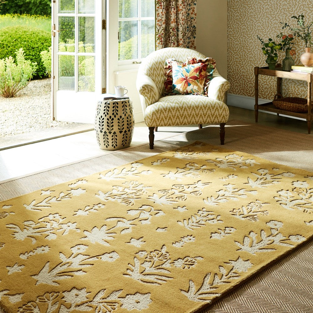 Woodland Glade Gold Nuha Rugs