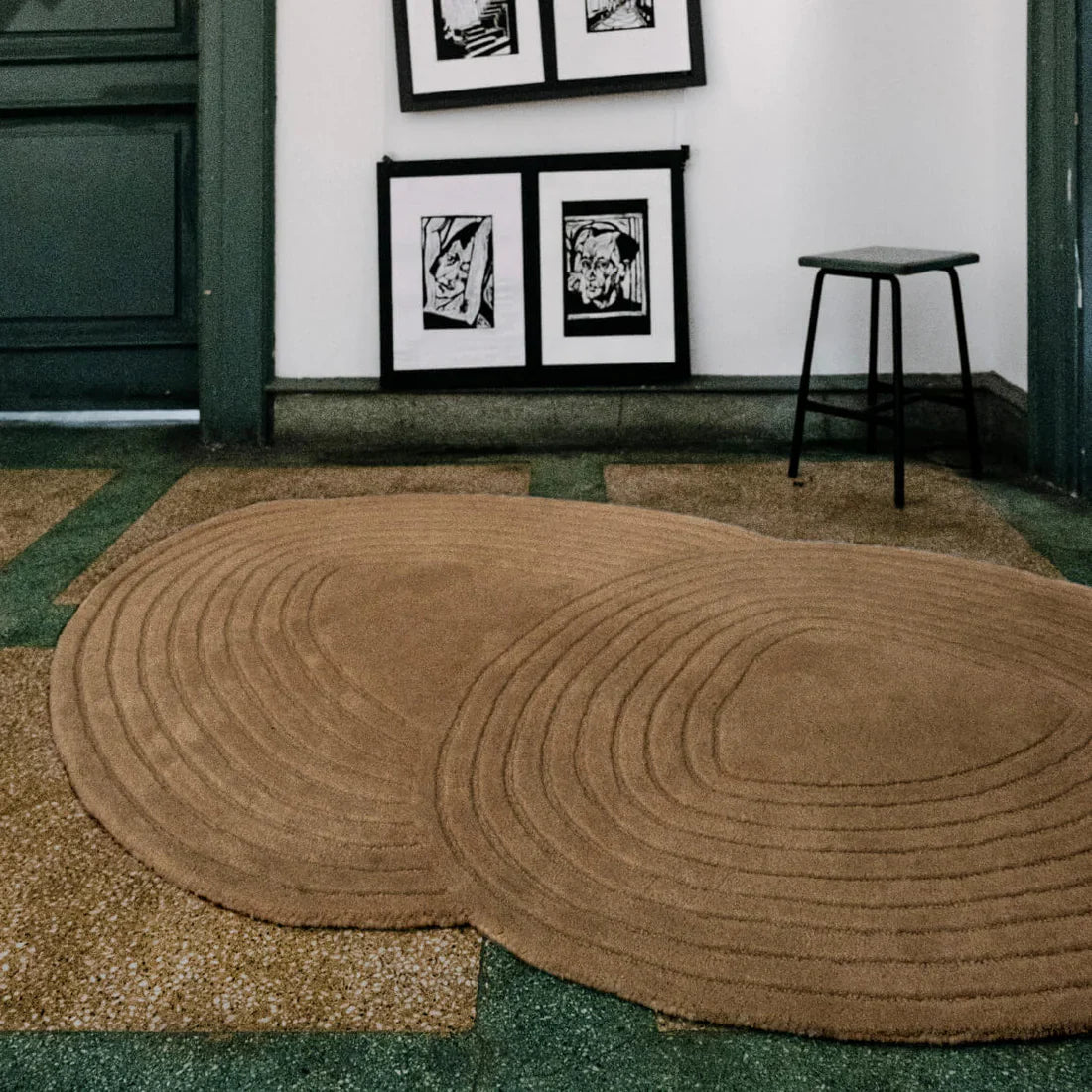 Beige Pure Loop Rug Nuha Rugs