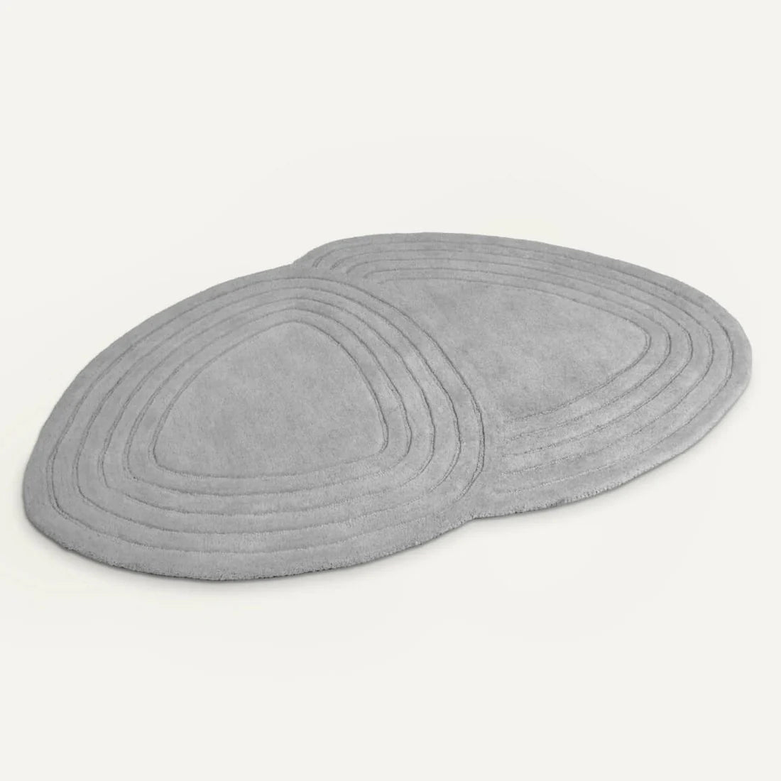 Silver Grey Irregular Rug Nuha Rugs