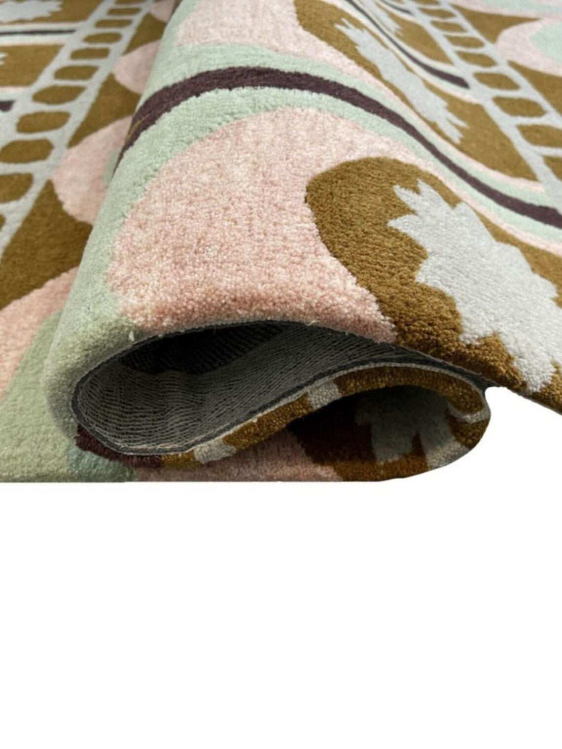Handtufted Soft Wool Multicolor Carpet Nuha Rugs