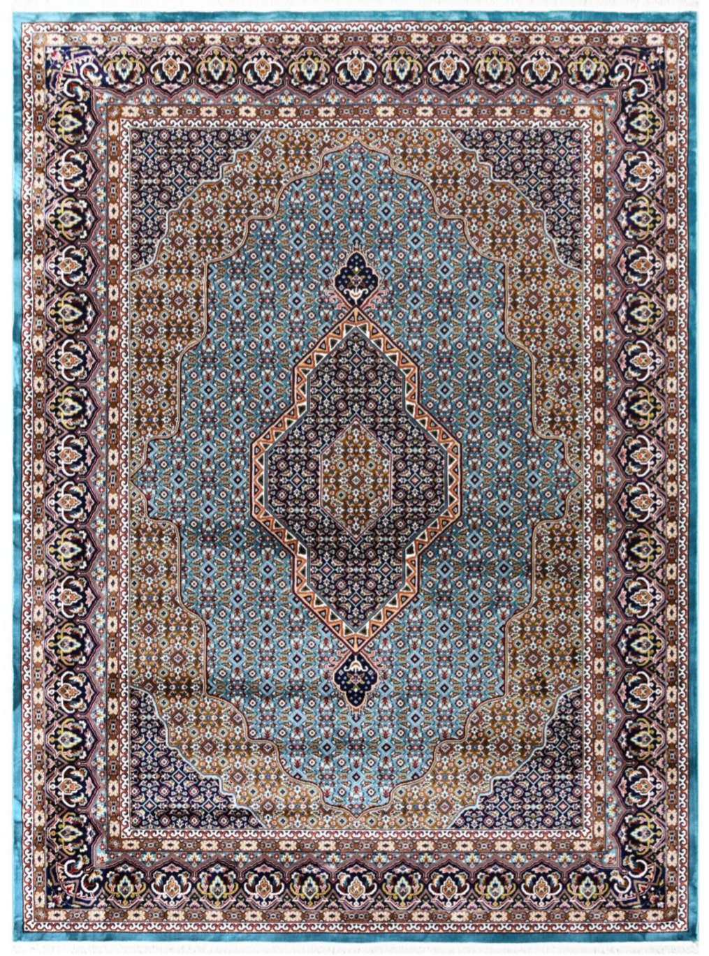 Luxury Persian Silk Area Rug | Elegant Handmade Look for Living Room