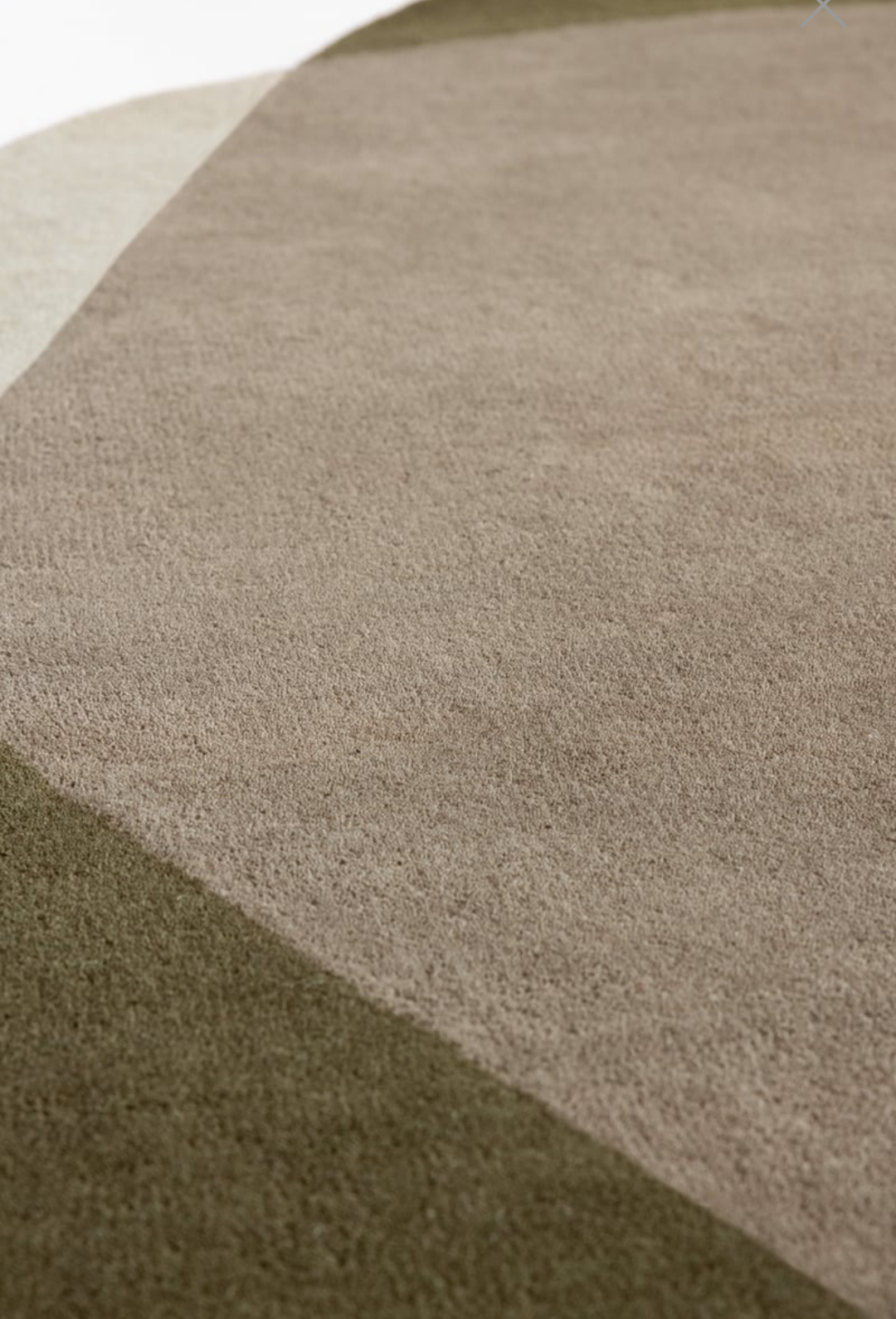Organic Modern Overlapping Shapes Area Rug – Earthy Green & Brown Abstract Design for Contemporary Living Spaces