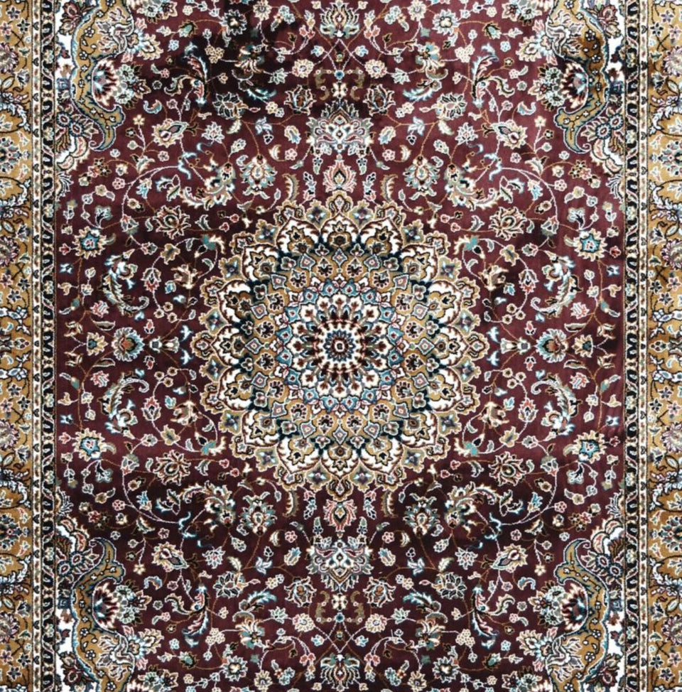 Luxury Persian Silk Rug | Exquisite Handmade Oriental Silk Carpet with Timeless Traditional Design