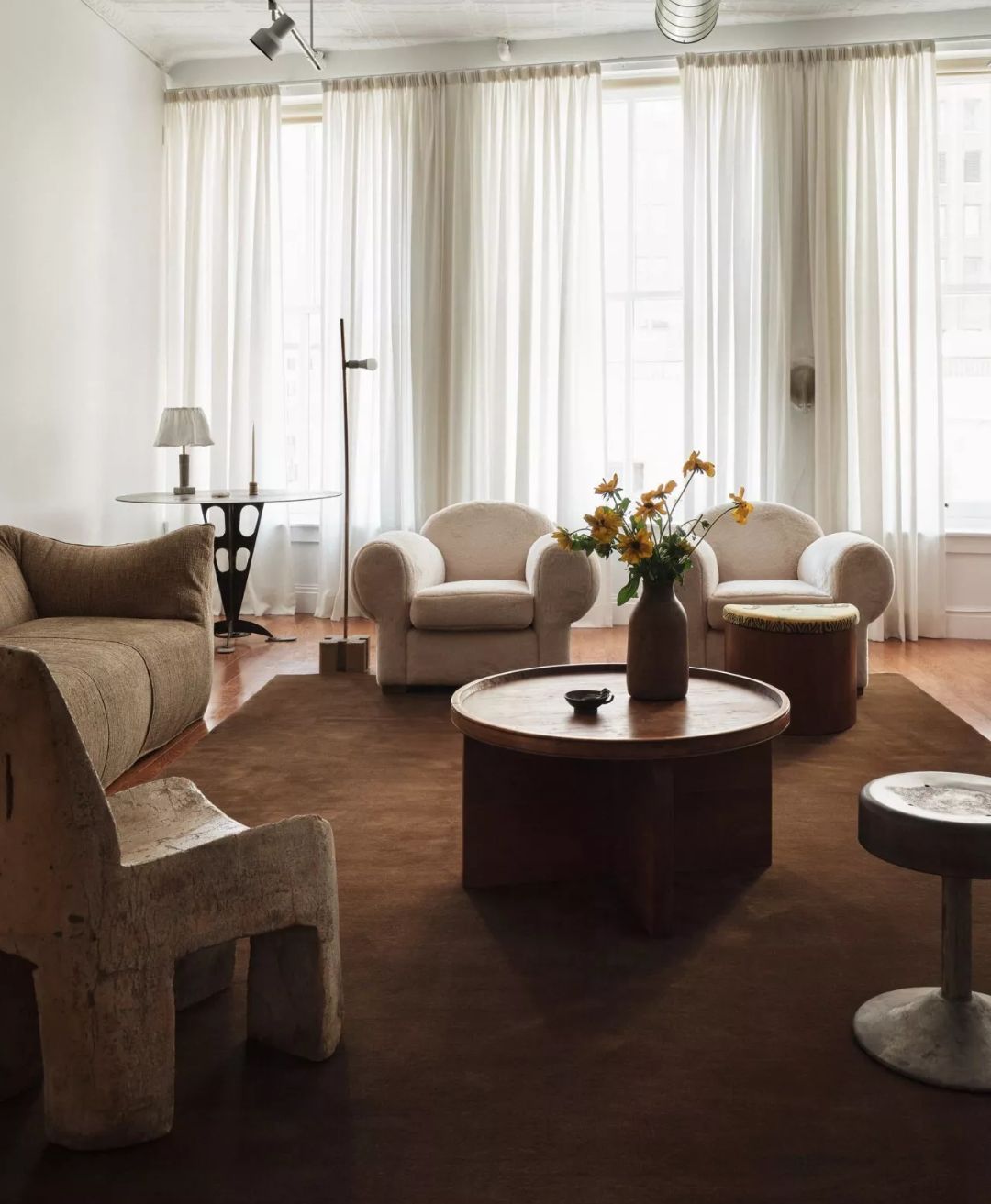 Coffee Brown Hand Tufted Rug