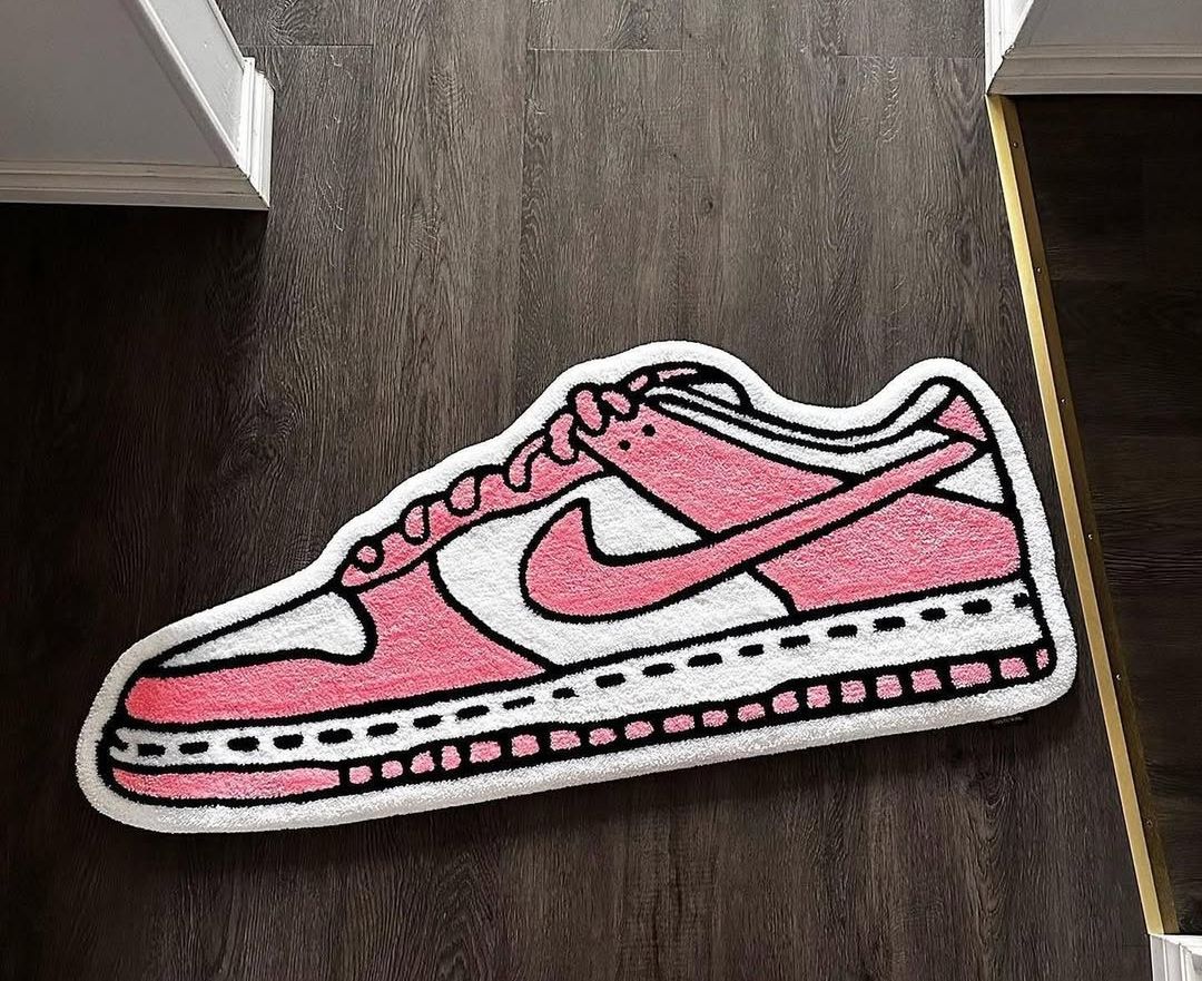 Pink Sneaker Rug