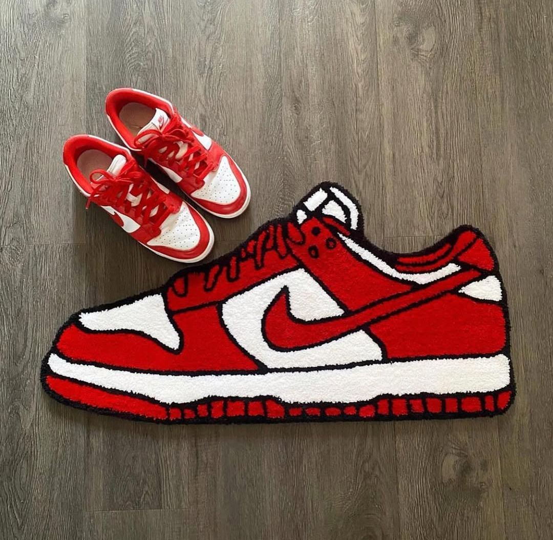 Red Sneaker Rug