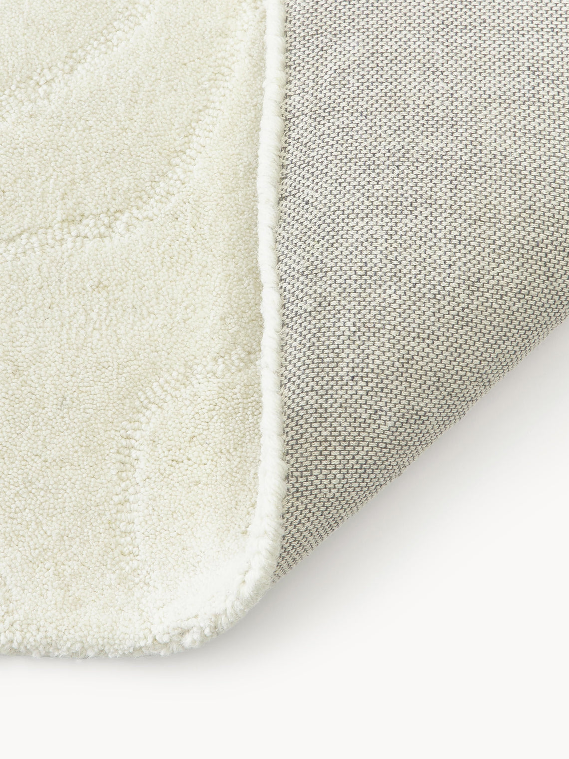 Ivory Textured Area Rug – Soft Modern Minimalist Carpet for Living Room & Bedroom | Neutral Scandinavian Home Decor
