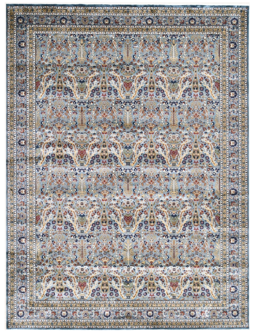 Persian Silk Look Area Rug – Premium Machine-Made Luxury Rug for Living Room & Bedroom