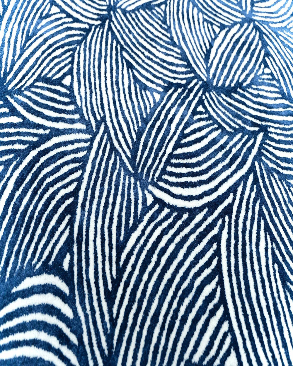 Hand Tufted Round Blue Rug, Modern Geometric Wool Area Rug, Scandinavian Minimalist Carpet, Contemporary Living Room Rug, Handmade Floor Decor