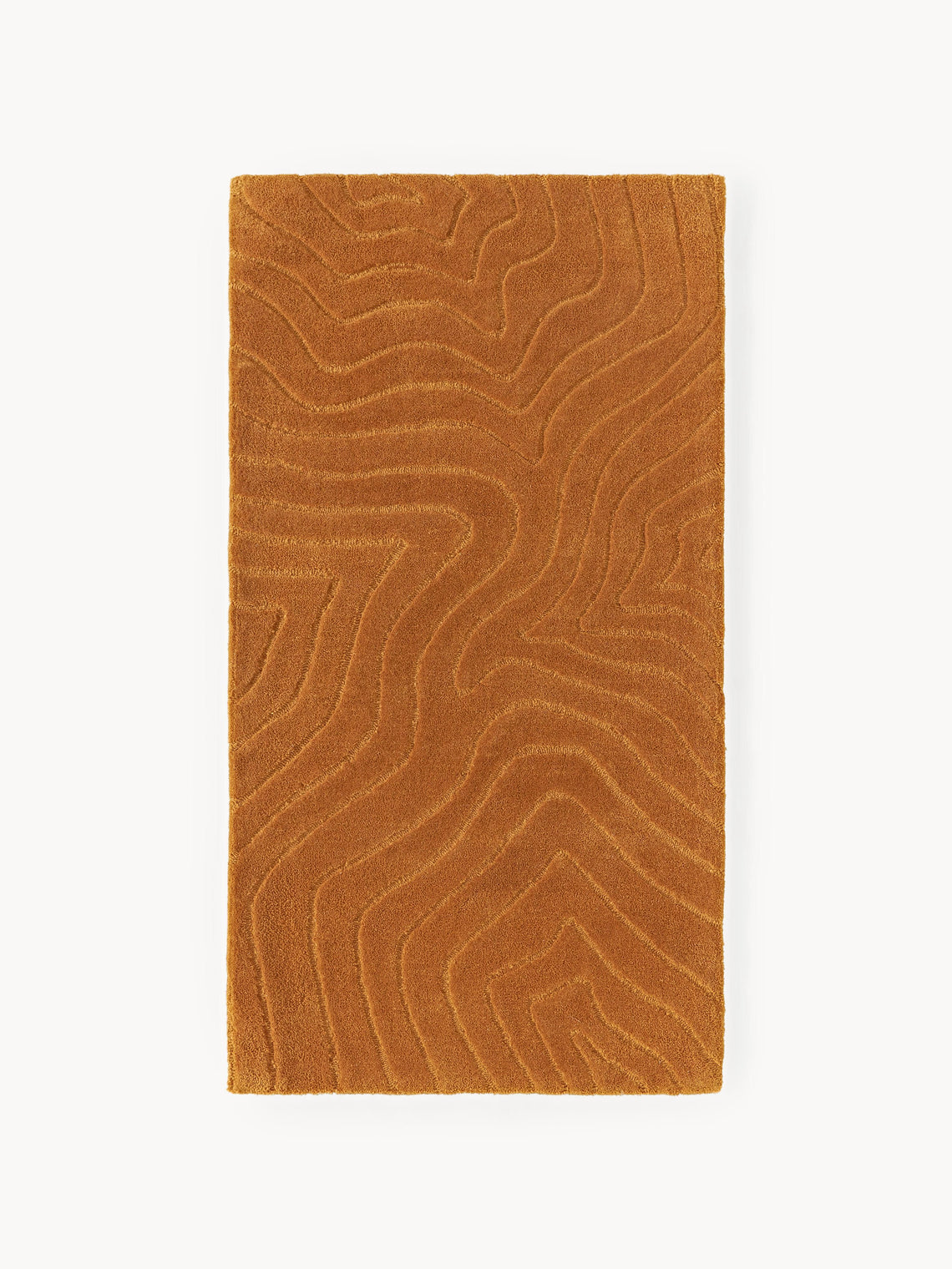 Modern Area Rug with Wavy Pattern – Cozy Textured Carpet for Living Room or Bedroom Decor
