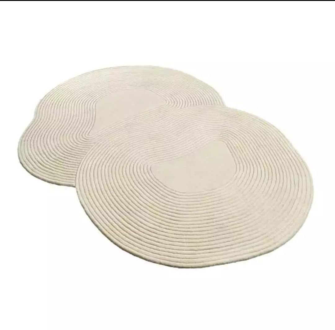Hand Tufted Irregular Shape Rug 100% Woolen Rug For Bedroom, Living Room