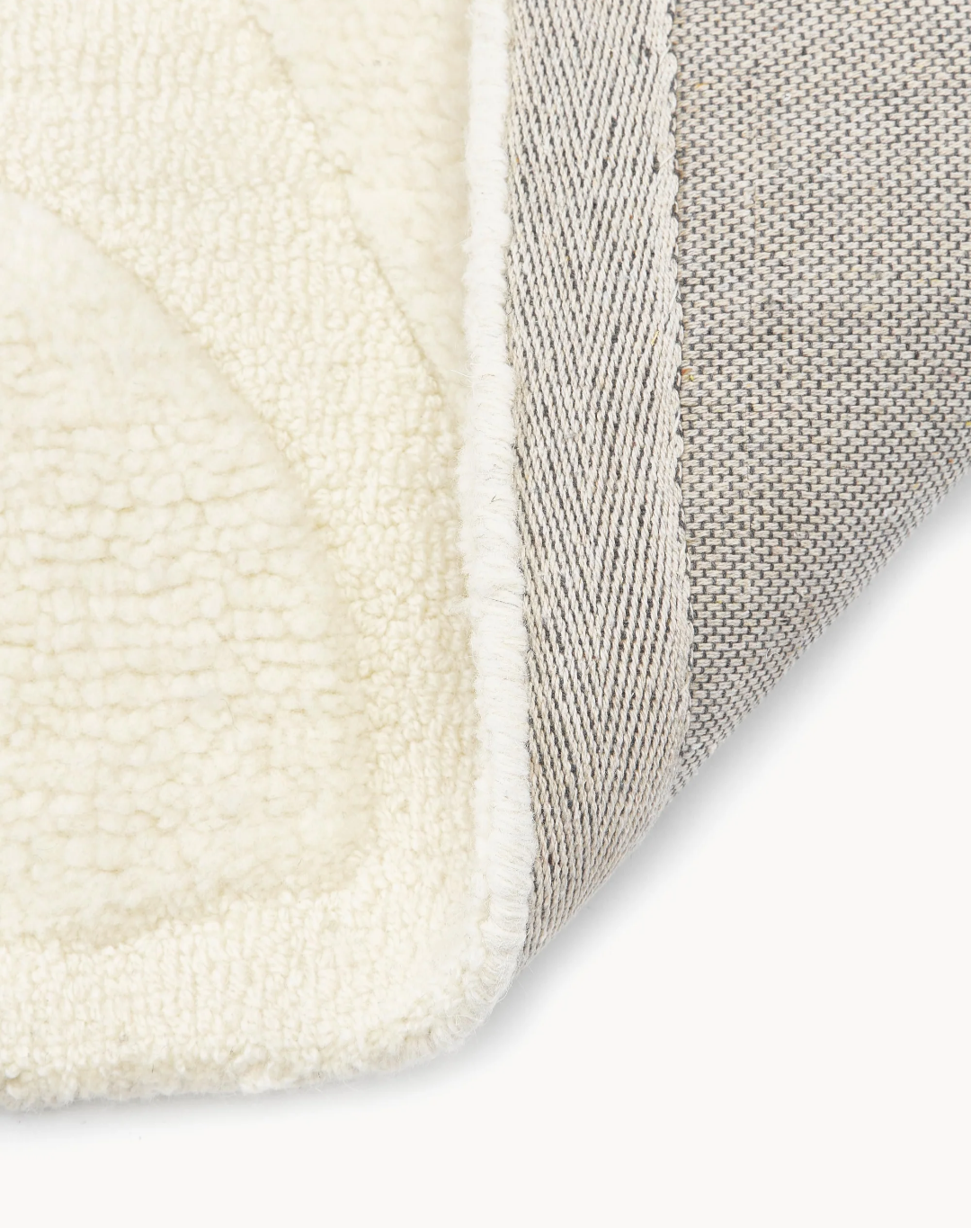 Modern Cream Textured Area Rug – Minimalist Soft Carpet for Living Room & Bedroom | Neutral Scandinavian Home Decor