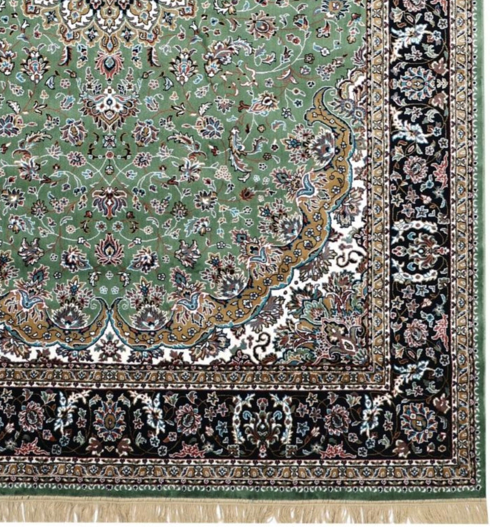 Luxury Persian Silk Rug – Handmade Traditional Floral Carpet for Elegant Home Décor