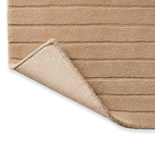 Beige Geometric Modern Rug – Minimalist Textured Carpet for Living Room, Bedroom & Office Décor