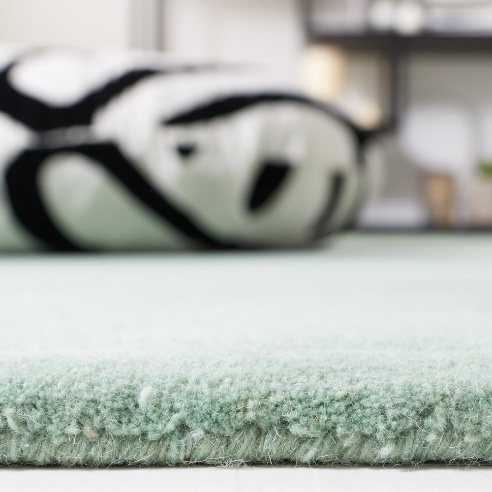 Soft Mint Green Modern Area Rug – Plush Minimalist Carpet for Living Room, Bedroom & Home Décor