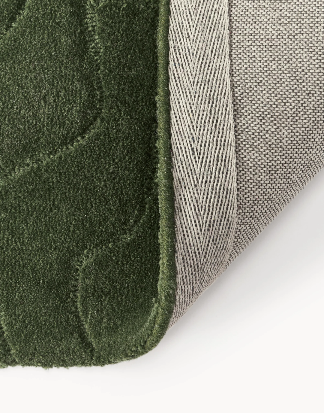 Modern Green Textured Area Rug – Soft Minimalist Carpet for Living Room & Bedroom | Stylish Contemporary Home Decor