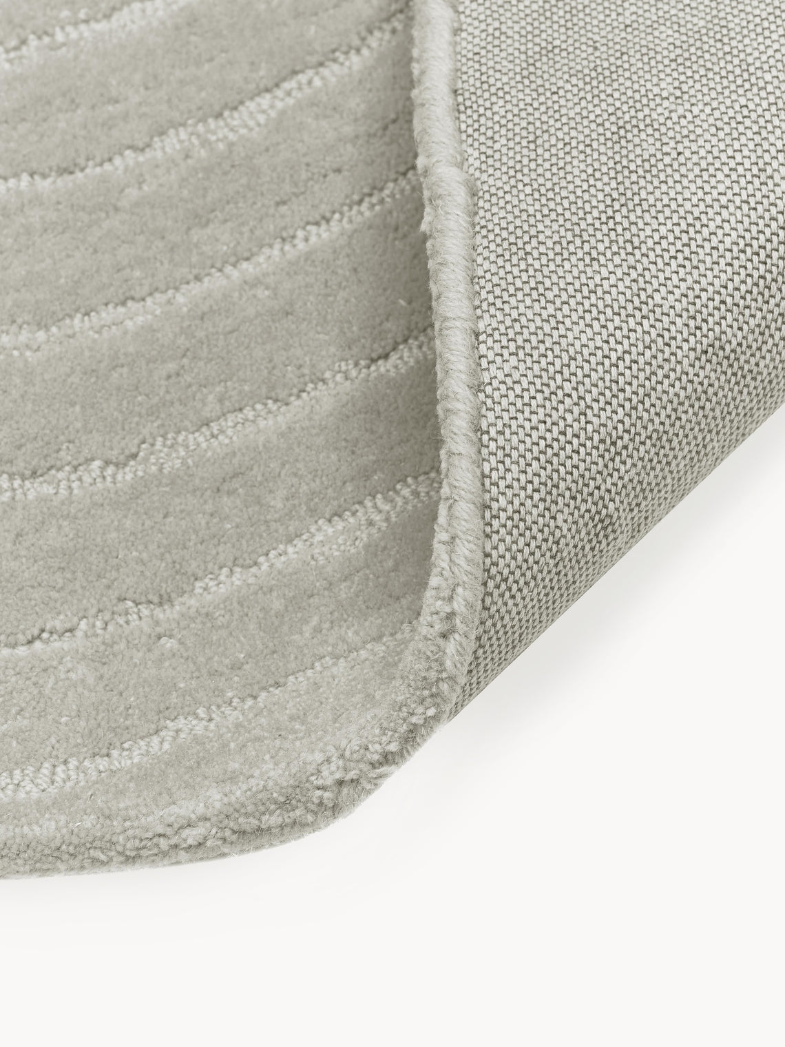 Modern Grey Hand-Tufted Area Rug – Minimalist Textured Carpet for Living Room & Bedroom, Soft Velvet Finish