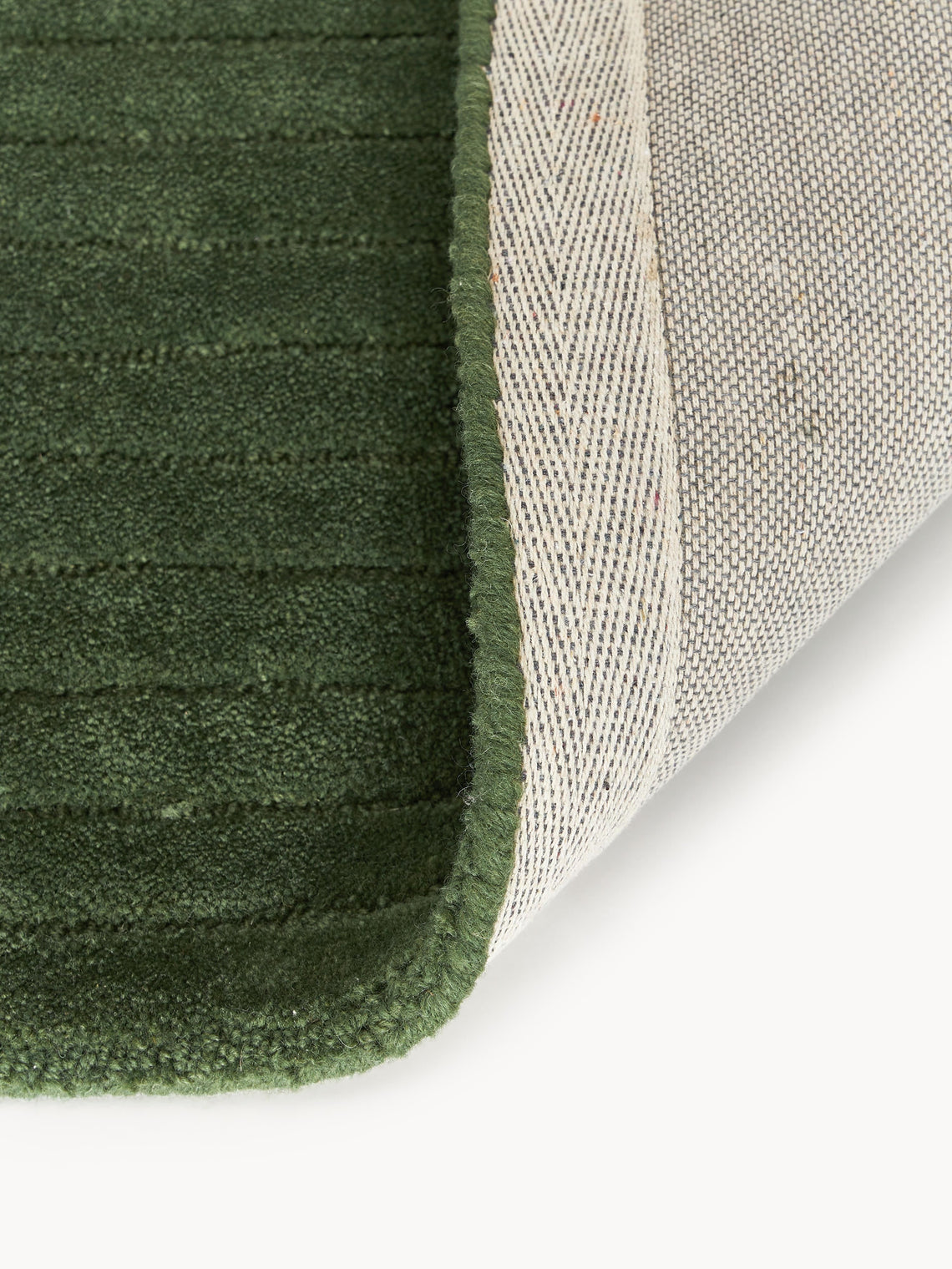 Modern Green Hand-Tufted Area Rug – Minimalist Textured Carpet for Living Room & Bedroom, Soft Velvet Finish