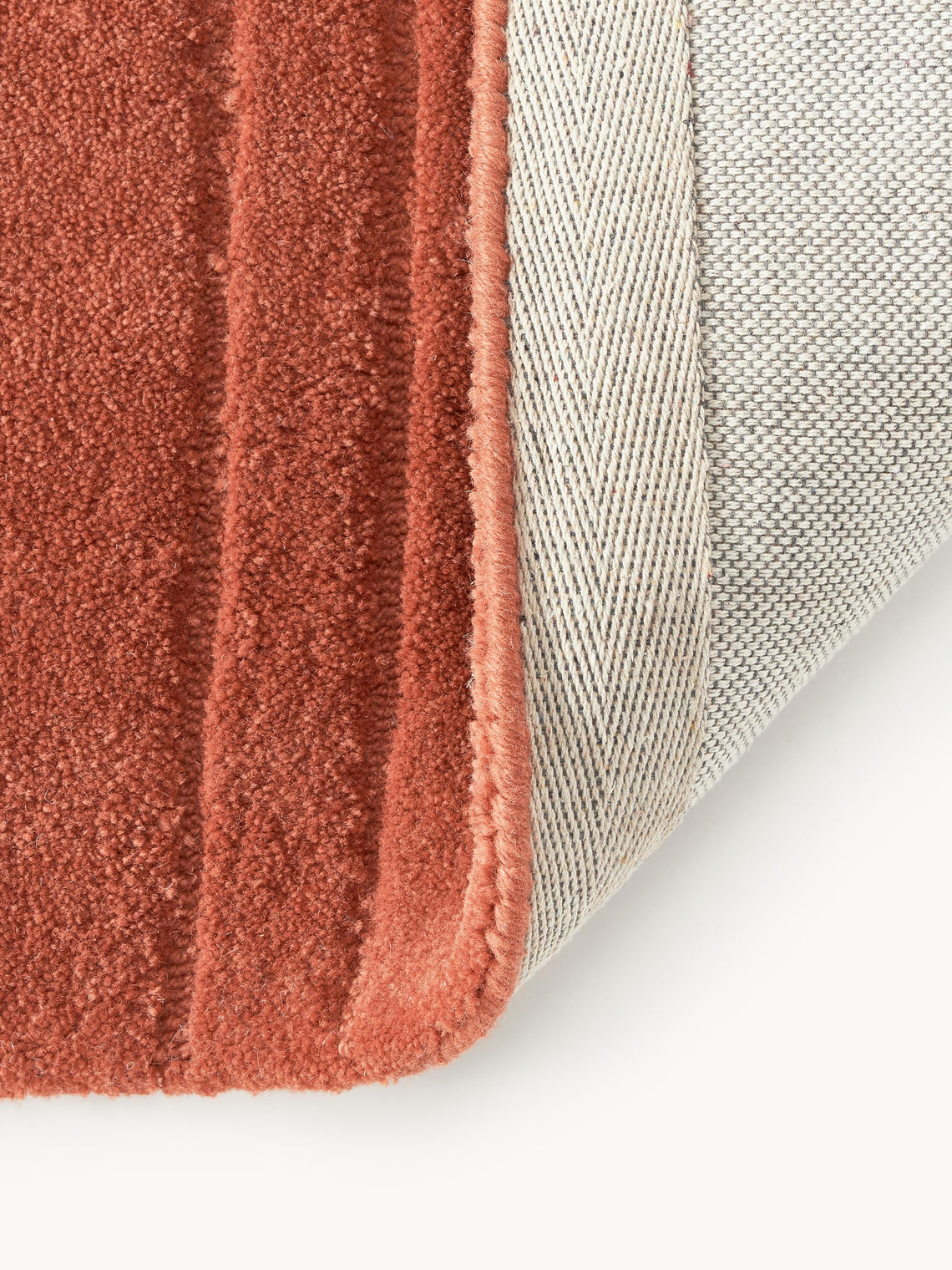 Modern Hand-Tufted Red Area Rug – Minimalist Abstract Carpet for Living Room & Home Decor