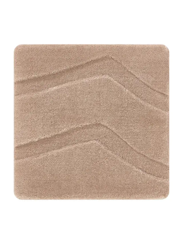 Contemporary Taupe Wave Design Area Rug – Modern Neutral Carpet for Living Room, Bedroom & Office Décor