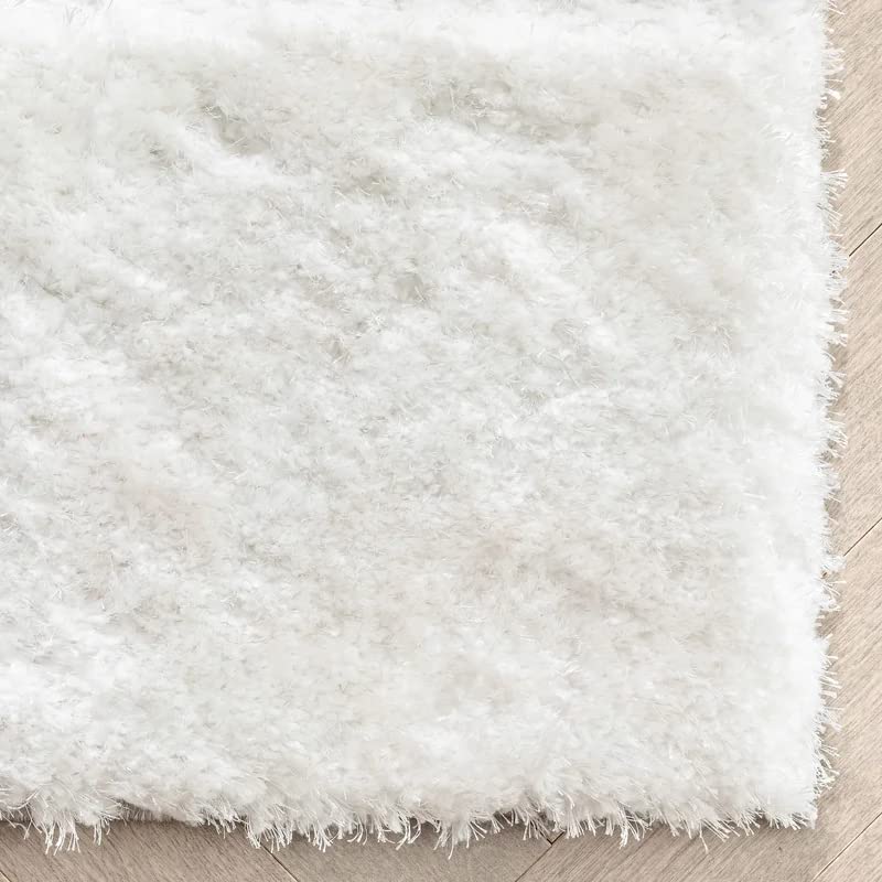 Handcrafted Super Soft Microfiber Shaggy Red Black Silver Ivory Box Shape Carpet Nuha Rugs