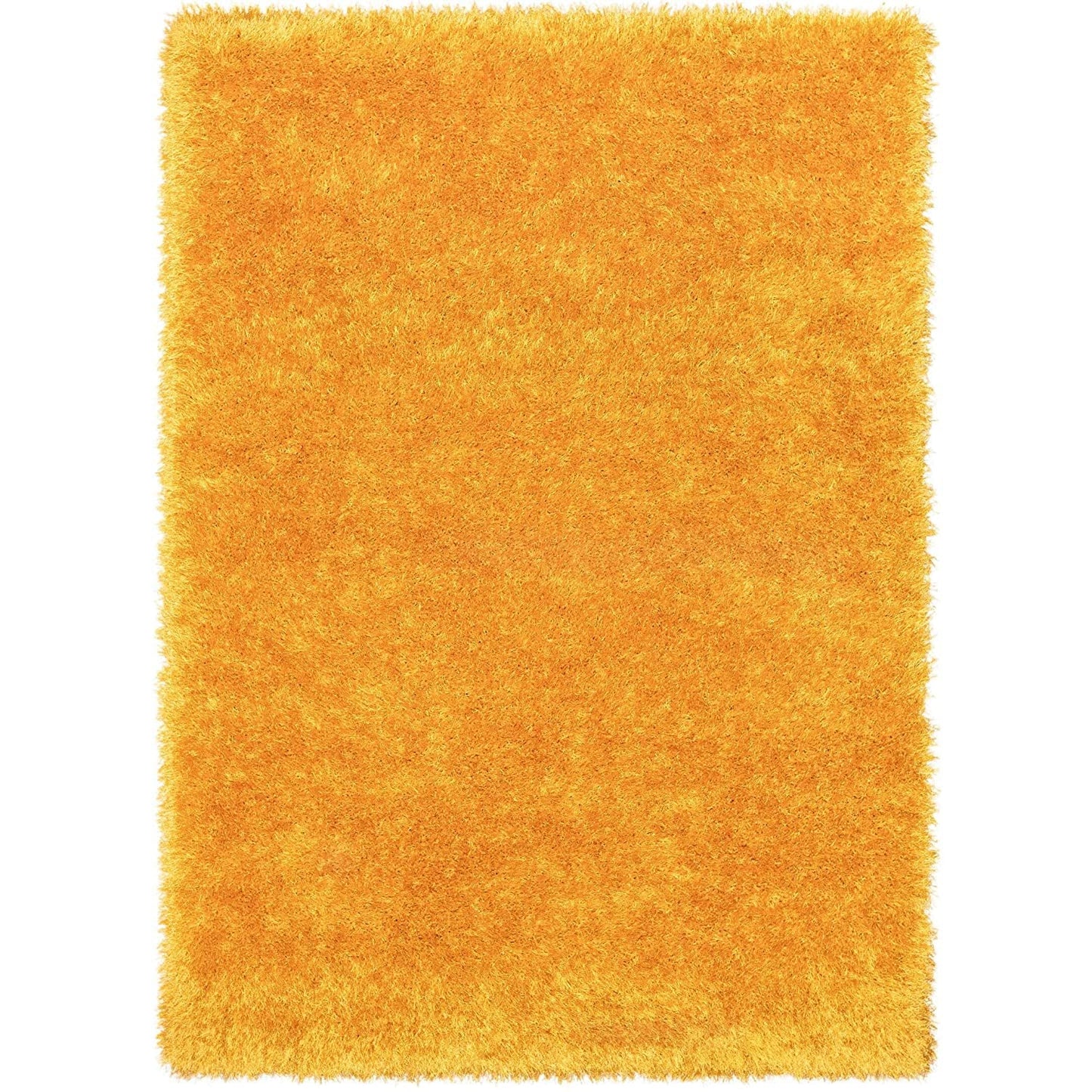 Handcrafted Super Soft Microfiber Shaggy Yellow Carpet Nuha Rugs