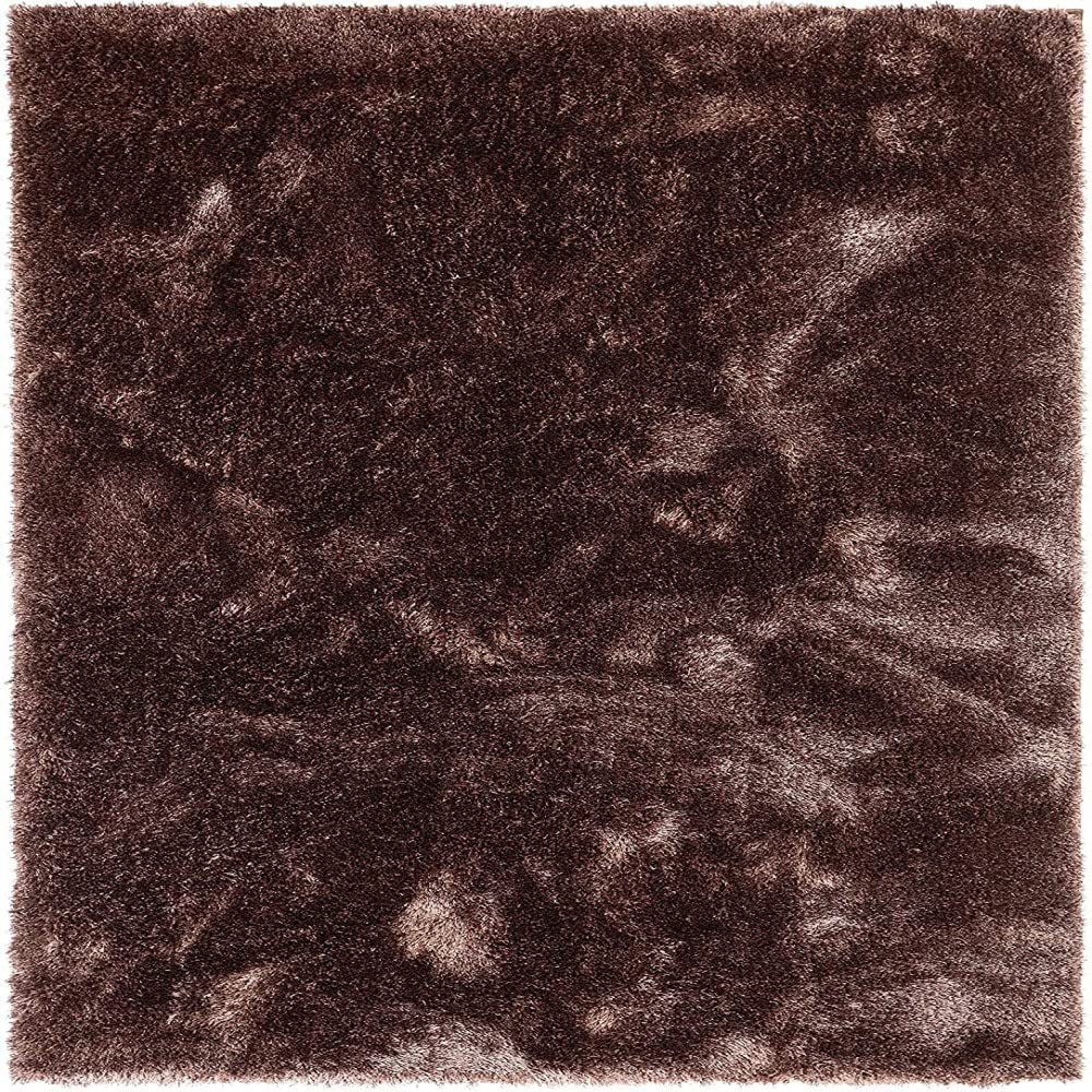 Handcrafted Super Soft Microfiber Shaggy Brown Carpet Nuha Rugs