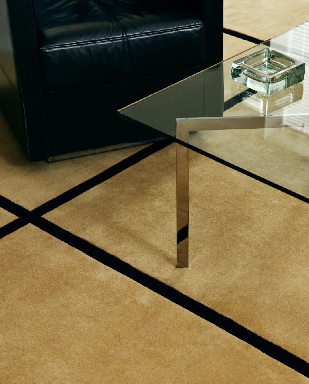 Hand Tufted Pavilion-Yellow Color NK Woolen Rug For Bedroom Living Room Rug