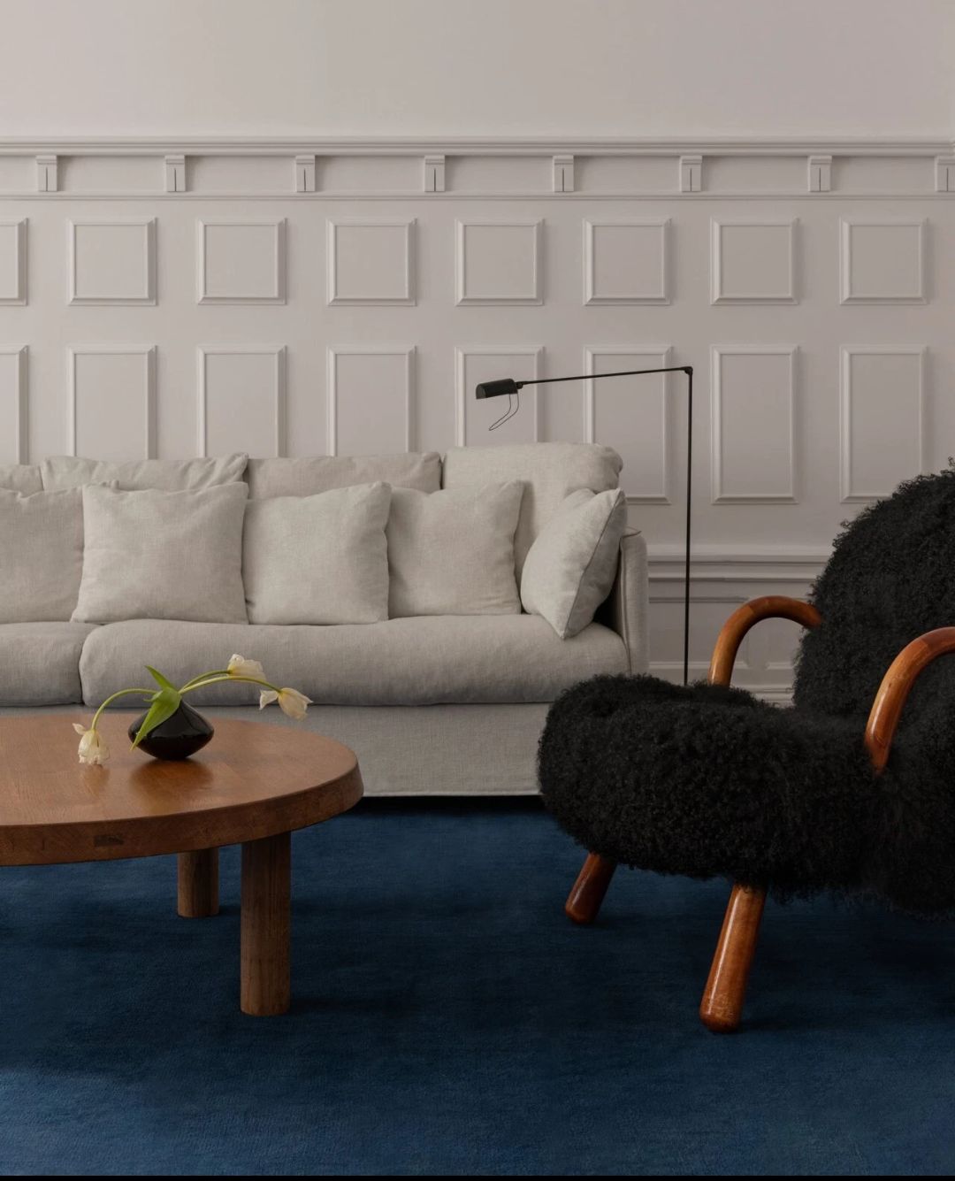 Blue Hand Tufted Rug
