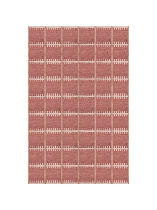 Hand Tufted Modern Geometric Pink Rug – Soft Wool Area Carpet for Living Room & Bedroom