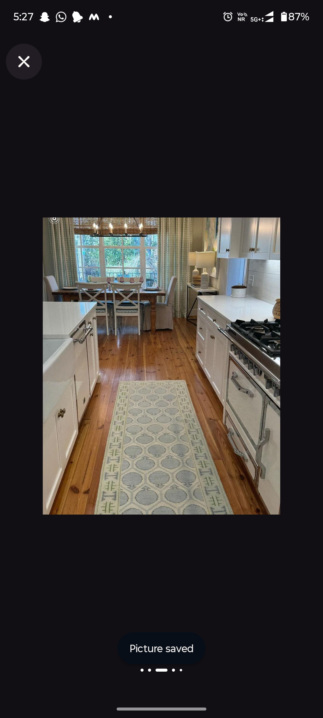 Hand Knotted Oushak Rug – Soft Blue & Ivory Turkish Wool Carpet | Vintage Style Area Rug