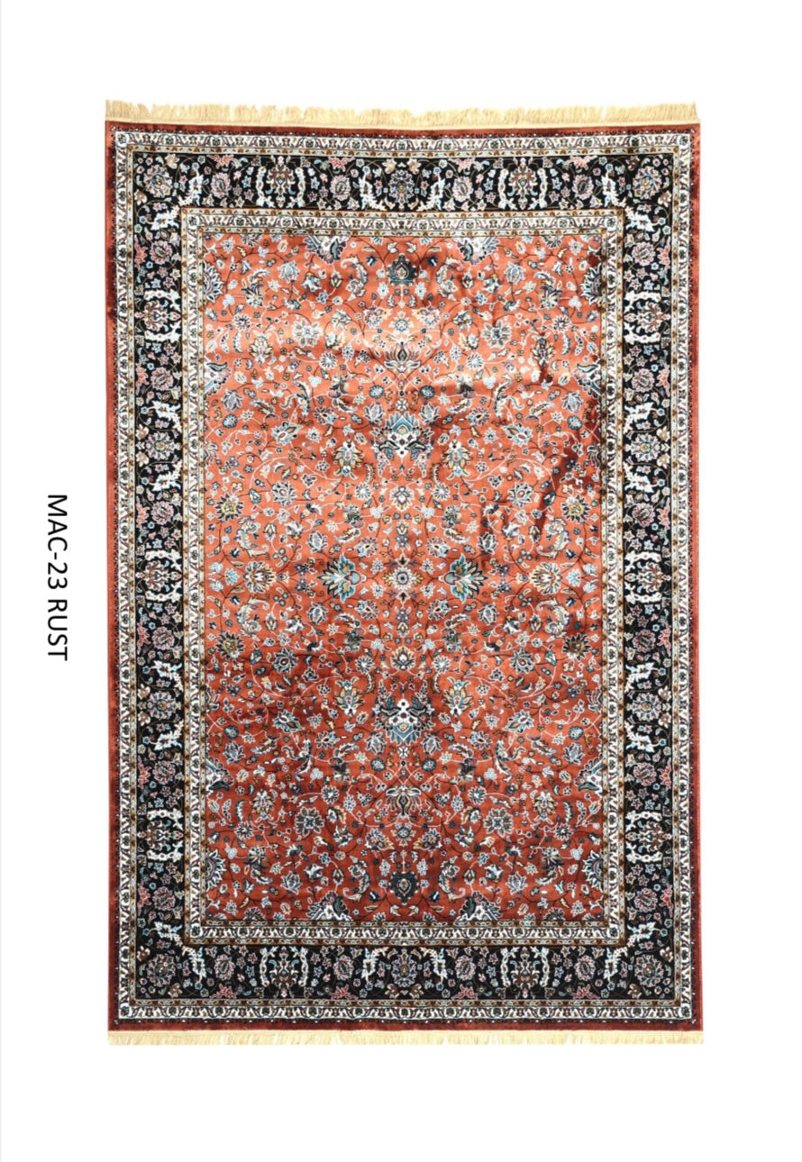 Luxury Persian Silk Rug – Handmade Traditional Oriental Area Carpet for Living Room & Bedroom