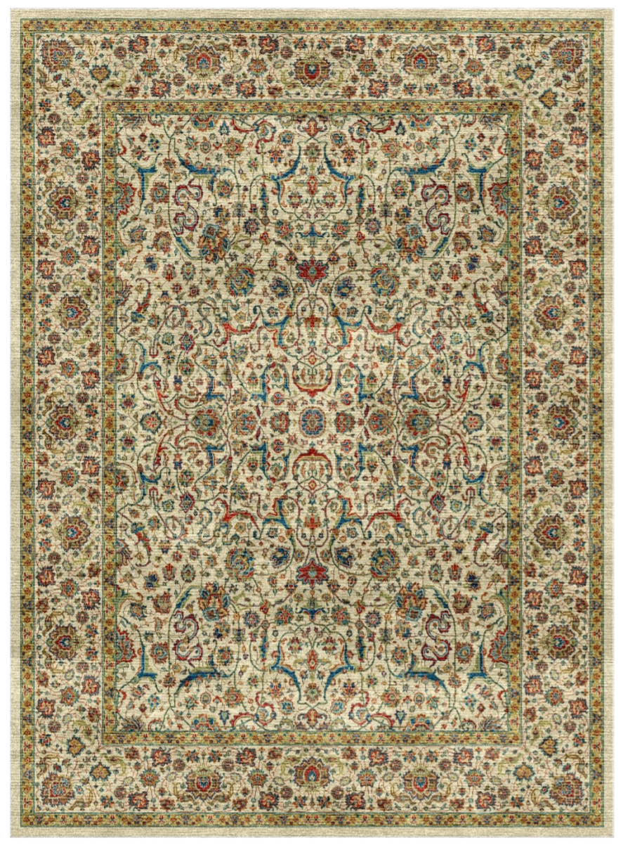 Elegant Persian Silk Rug – High-Quality Machine-Made Carpet for Modern & Classic Interiors
