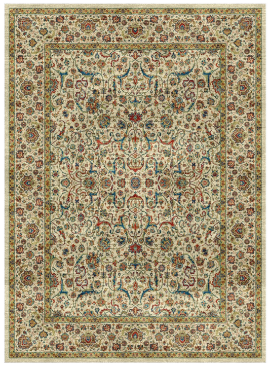 Elegant Persian Silk Rug – High-Quality Machine-Made Carpet for Modern & Classic Interiors