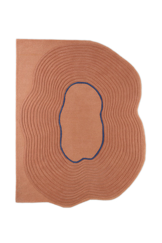 Modern Abstract Hand-Tufted Wool Rug | Unique Artistic Area Carpet for Living Room & Bedroom Décor