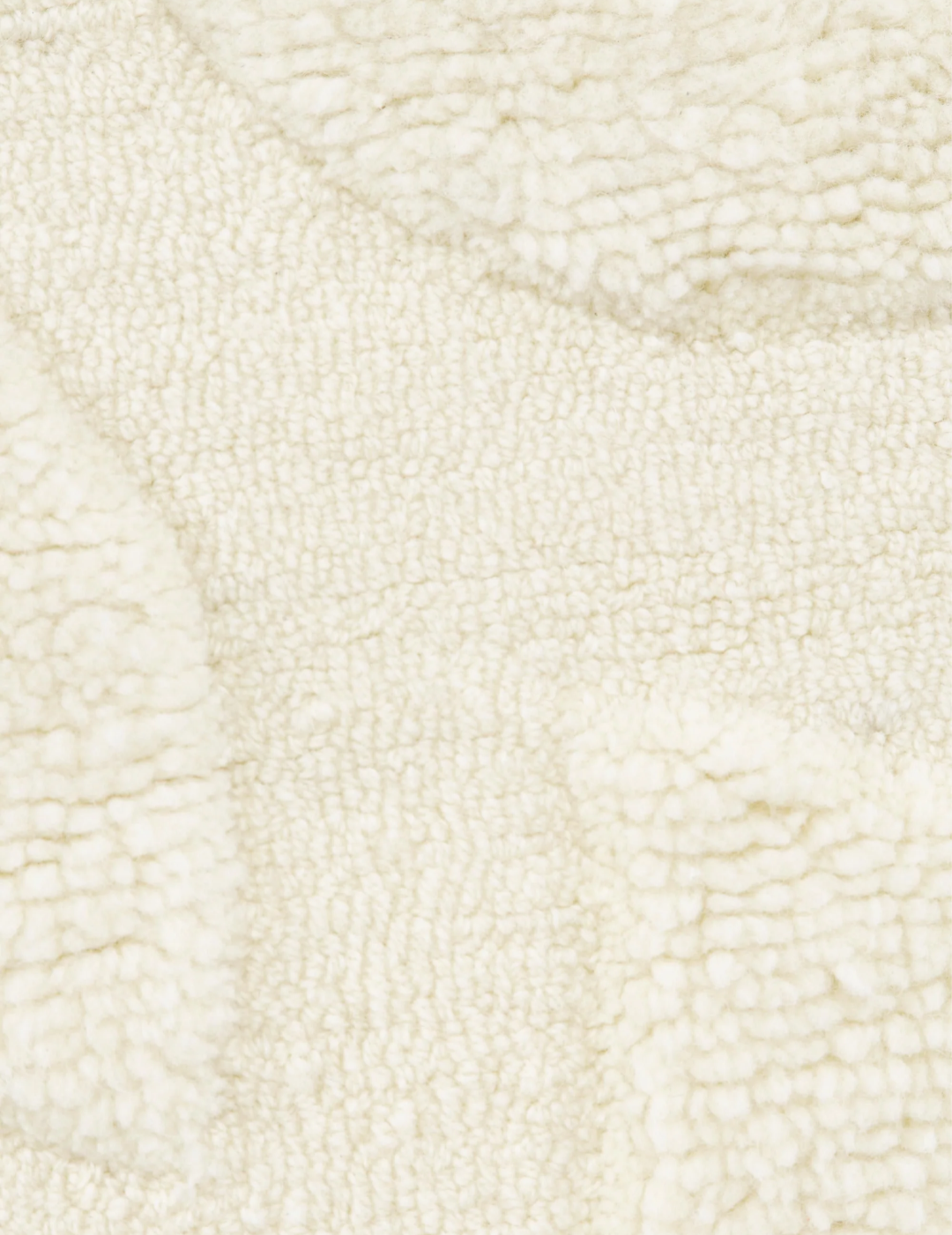 Modern Cream Textured Area Rug – Minimalist Soft Carpet for Living Room & Bedroom | Neutral Scandinavian Home Decor