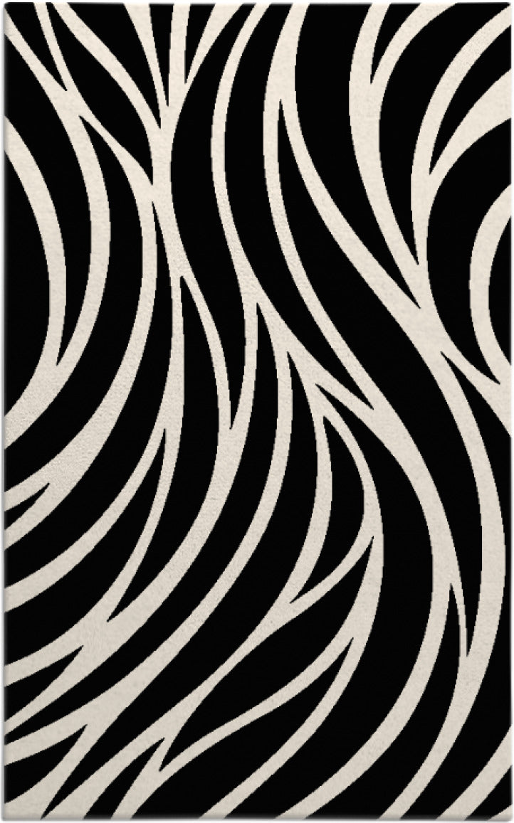 Black and White Zebra Print Rug – Modern Animal Pattern Carpet for Living Room, Bedroom & Home Décor