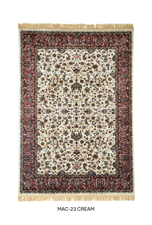 Luxury Persian Silk Rug – Elegant Traditional Floral Design, Premium Soft Finish for Living Room & Bedroom